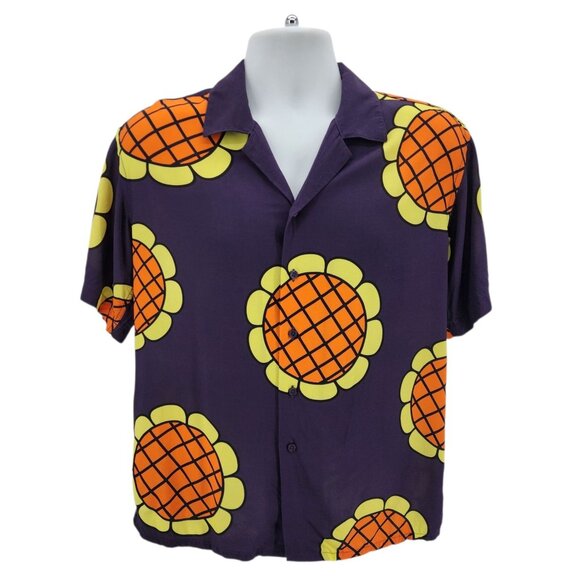 Steady Hands Adult Small Shirt Sunflower Collared Button Down Hawaiian Shirt - Picture 8 of 8